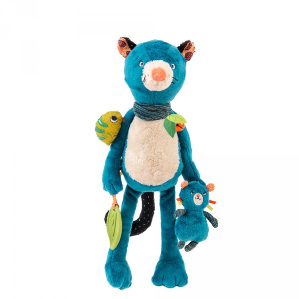 Peluche d'activités dans la jungle - panthère Moulin roty