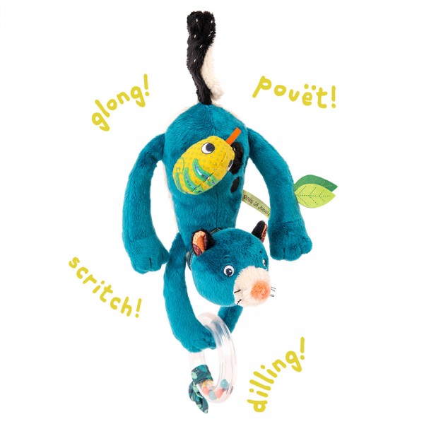 Jouet d'activités à suspendre dans la jungle - panthère Moulin roty