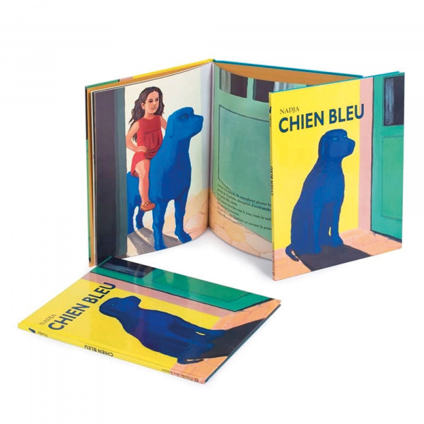 Livre chien bleu de nadja Moulin roty