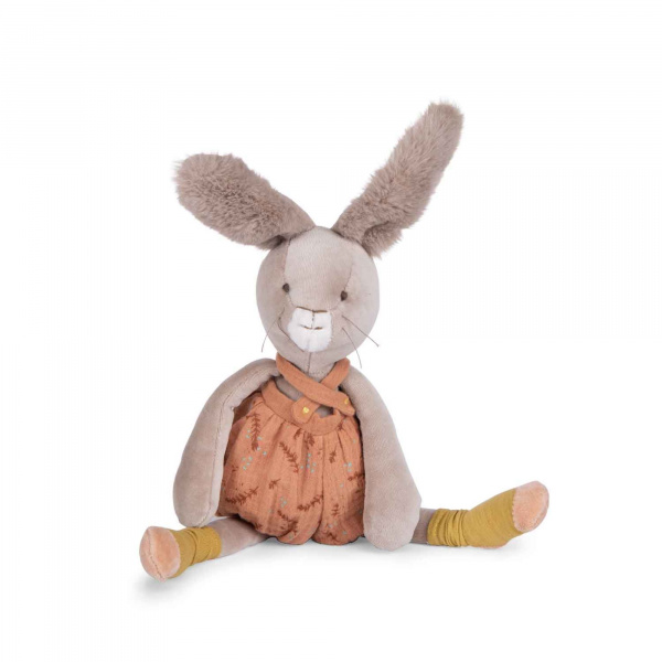 Peluche lapin 40cm trois petits lapins - argile Moulin roty