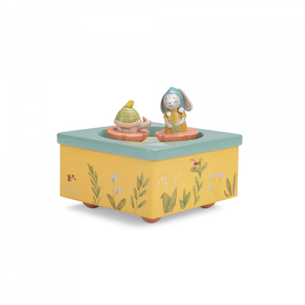 Boîte à musique trois petits lapins Moulin roty