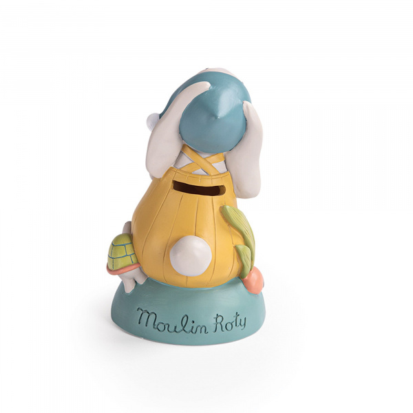 Tirelire enfant trois petits lapins - lapin Moulin roty