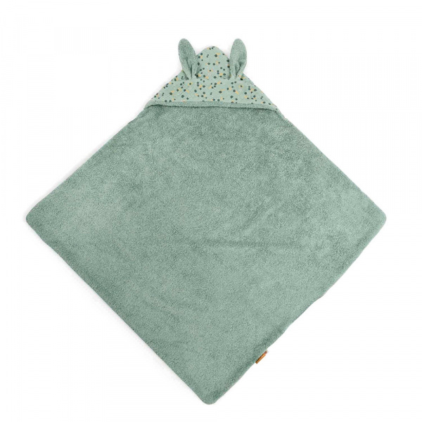 Cape de bain trois petits lapins - sauge Moulin roty