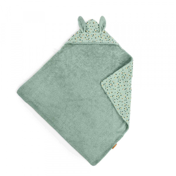 Cape de bain trois petits lapins - sauge Moulin roty