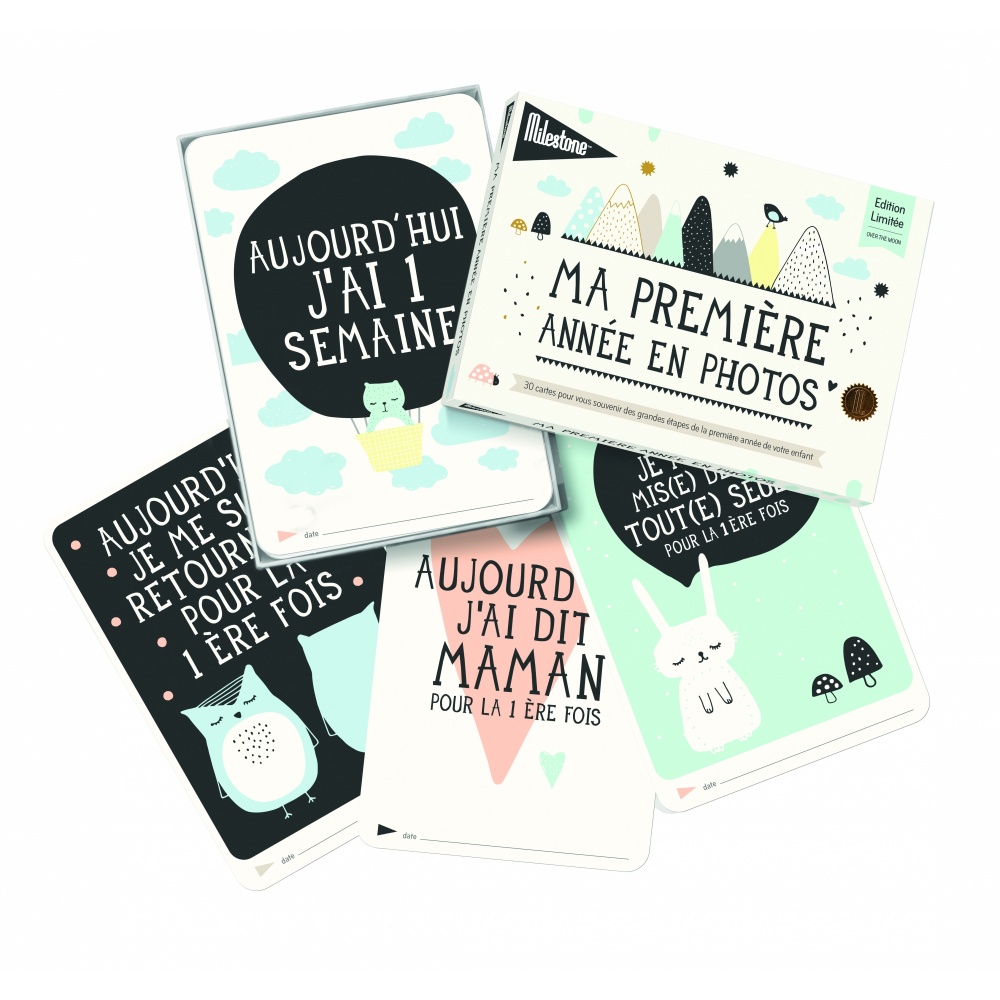 Cartes pour future maman - Milestone