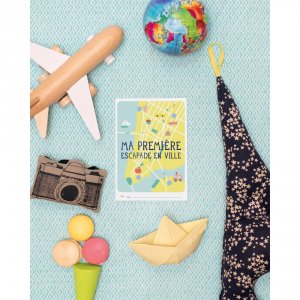 Livret de 6 cartes étapes détachables mes premiers voyages en photos Milestone