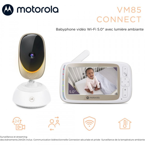 Babyphone vidéo vm85 Motorola