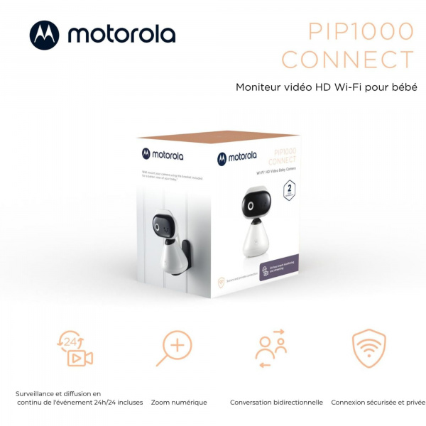 Caméra de surveillance bébé connectée pip1000 Motorola