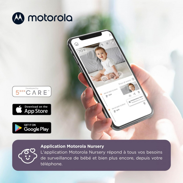 Caméra de surveillance bébé connectée pip1000 Motorola