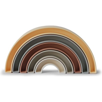 Tour à empiler arc-en-ciel - sol
