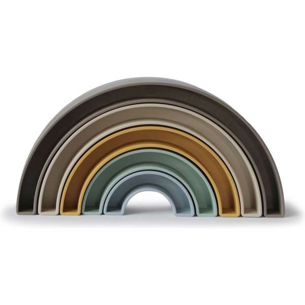 Tour à empiler arc-en-ciel - hillside Mushie