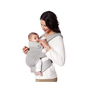 Porte bébé physiologique air mesh grey Momcozy