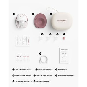 Tire-lait électrique m6 simple mains libres mobile style Momcozy