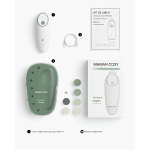 Lime à ongles électrique bébé silencieuse rechargeable Momcozy