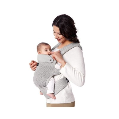 Porte bébé physiologique air mesh grey
