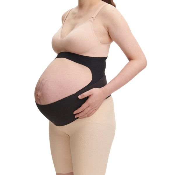 Ceinture de grossesse ergonomique soutien ventre et dos black taille m Momcozy