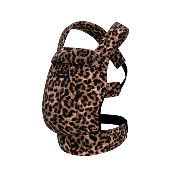 Porte bébé physiologique coton leopard Momcozy