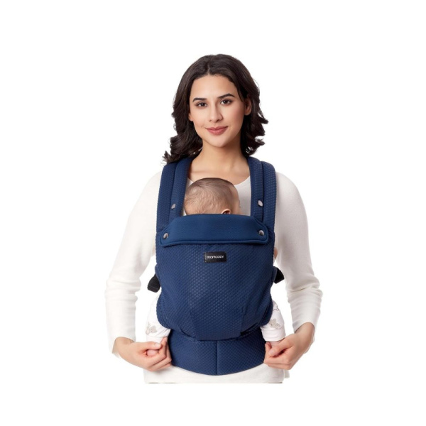 Porte bébé physiologique air mesh blue Momcozy