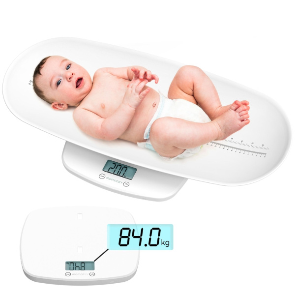 Balance bébé numérique multifonction avec toise intégrée Momcozy
