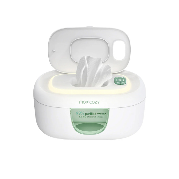 Chauffe-lingettes bébé grande capacité avec veilleuse Momcozy