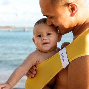 Écharpe de portage aquatique aquabulle taille l safran Neobulle