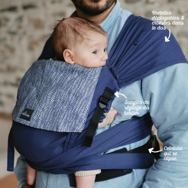 Porte bébé p'tit evo indigo Neobulle