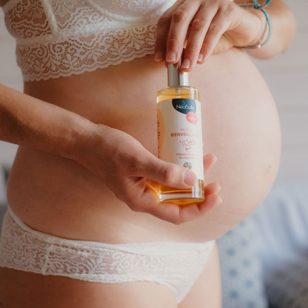 Huile de massage bienveillante vergetures 20ml Neobulle