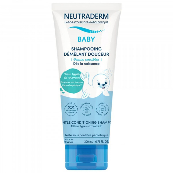 Shampoing démêlant douceur - bébé et enfant 200 ml Neutraderm