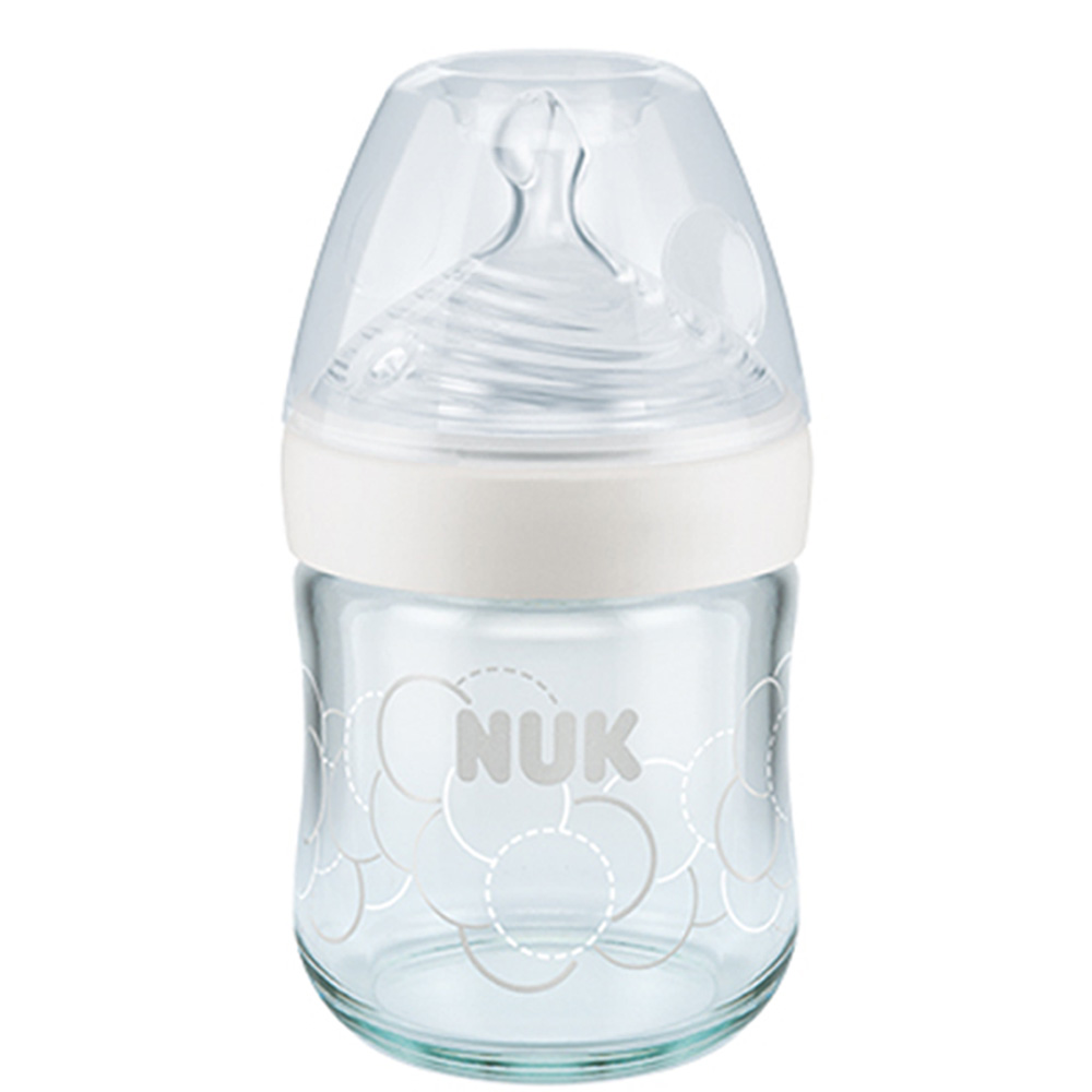 Biberon nature sense verre 120 ml blanc de Nuk sur allobébé Biberon nature sense verre 120 ml blanc de Nuk sur allobébé