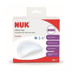 Lot de 30 coussinets d'allaitement 100% coton