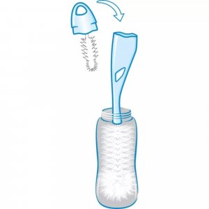 Goupillon 2en1 double fibre anti-bactérien Nuk