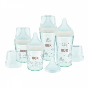 Coffret de 4 biberons verre perfect match ( 2 biberons 120ml + 2 biberons 230ml ) transparent Nuk