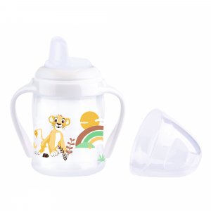 Tasse anti-fuite embout bec dur 150 ml avec poignées le roi lion Tigex