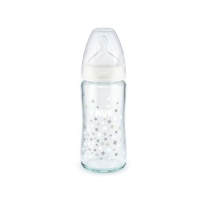 Biberon fc+ tc 240ml silicone 4-6m m mixte verre Nuk