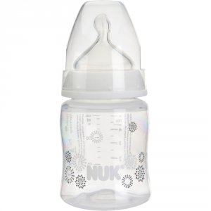 Biberon sans bpa blanc décoré 150ml