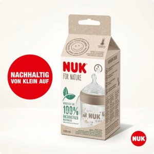 Biberon for nature 150ml s tc beige Nuk