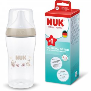 Biberon perfect match pp 260ml 3m+ m singe Nuk
