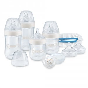 Coffert nature sense 4 biberons + 2 tétines + 1 goupillon + 1 sucette blanc