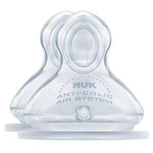 Lot de 2 tétines silicone first choice+ air control taille 2 bouillie