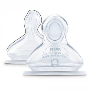 Lot de 2 tétines silicone first choice+ air control taille 2 épais Nuk