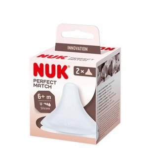 Lot de 2 tétines en silicone nuk perfect match taille xl Nuk
