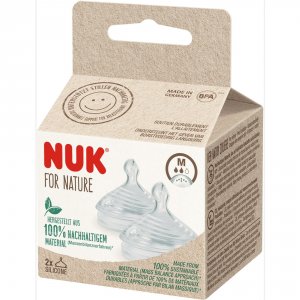 Lot de 2 tétines nuk for nature taille m Nuk