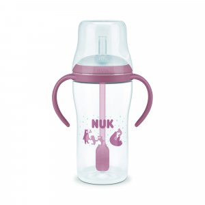 Tasse d'apprentissage paille pm 260ml - rose 8m+ Nuk