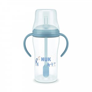 Tasse d'apprentissage paille pm 260ml - 8m+ bleu Nuk