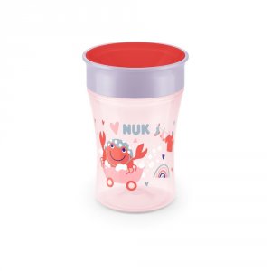Tasse bébé magic cup - 360 silicone - fille 8m+ Nuk