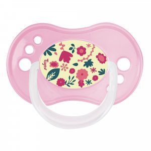 Lot de 3 sucettes jour / nuit silicone Tigex