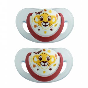 Lot 2 sucettes physiologiques silicone 6-18m le roi lion Tigex