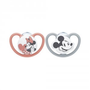 Lot 2 sucettes space 0-6m minnie Nuk