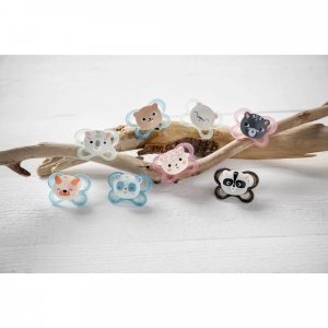 Lot de 2 sucettes soft touch 6-18 m Tigex