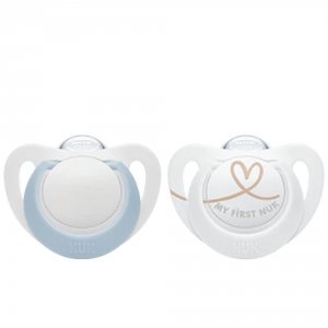 Lot 2 sucettes starlight nuit 0-2m bleu Nuk